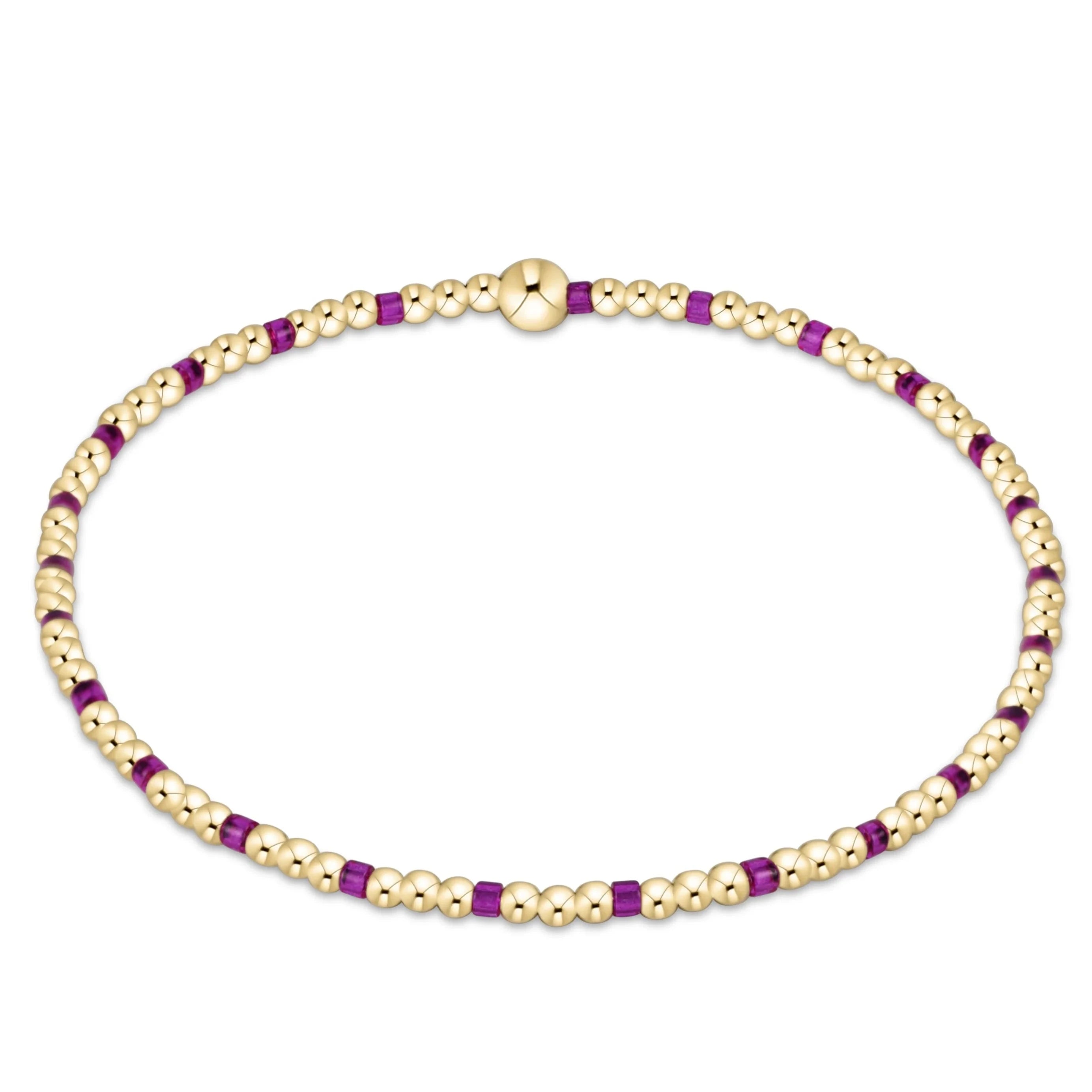 Enewton Hope Sincerity Pattern 2mm Bead Bracelet- Fuchsia JEWELRY ENEWTON 