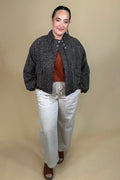 Zip Up Jacket w/ Bubble Hem JACKET:~~Unassigned~~ DEMOCRACY 