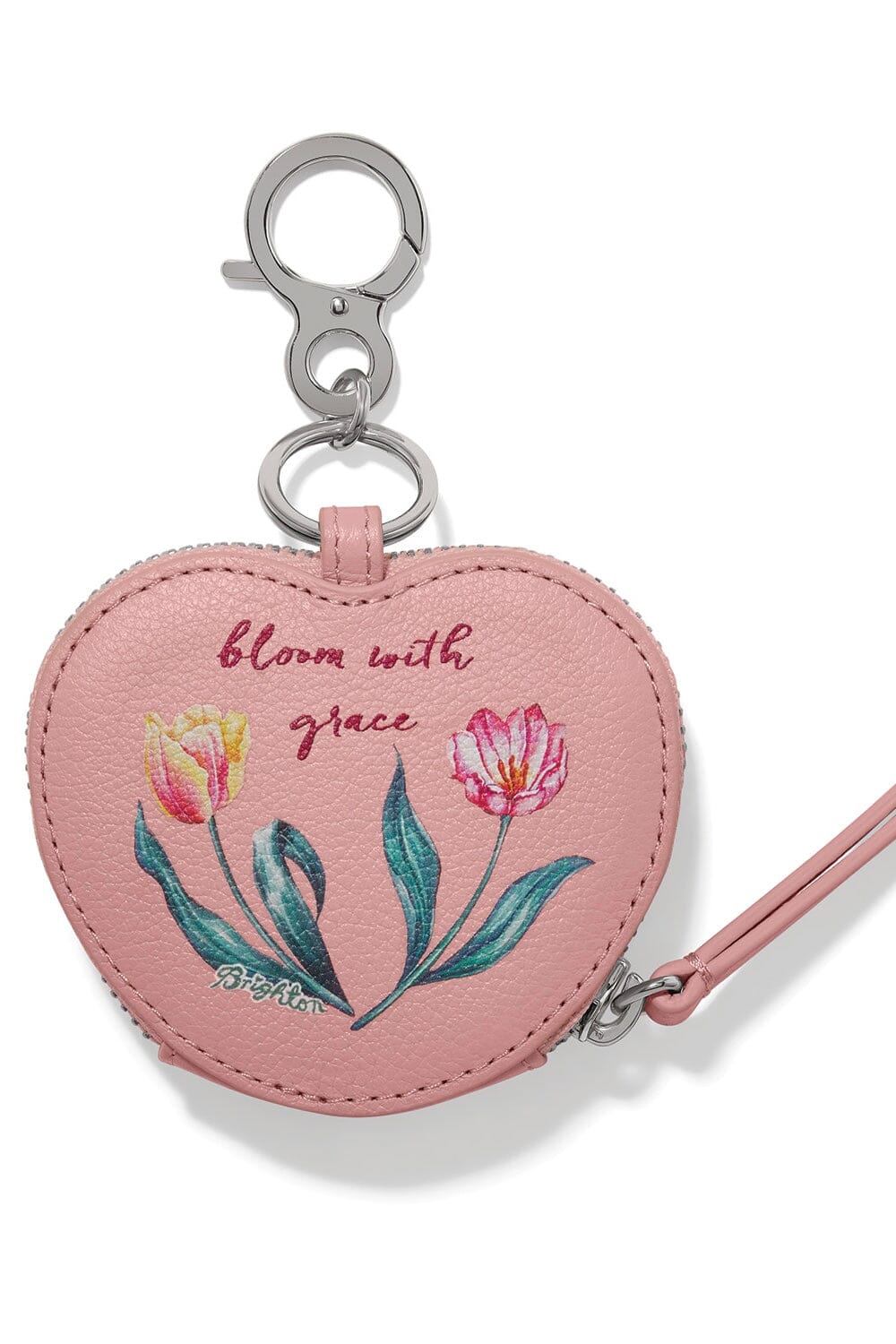La Tulipe Heart Pouch Handbag Fob BEVERYTHING Brighton Collectables 