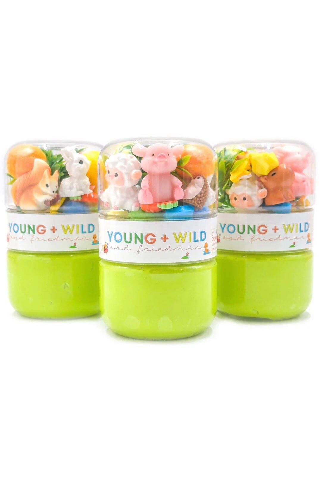 Spring Animals Grab &amp; Go Dough Jar GIFT/OTHER YOUNG + WILD &amp; FRIEDMAN 