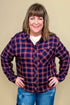 Long Sleeve Plaid Button Down MISSY TOP SPECIAL ZAC & RACHEL 
