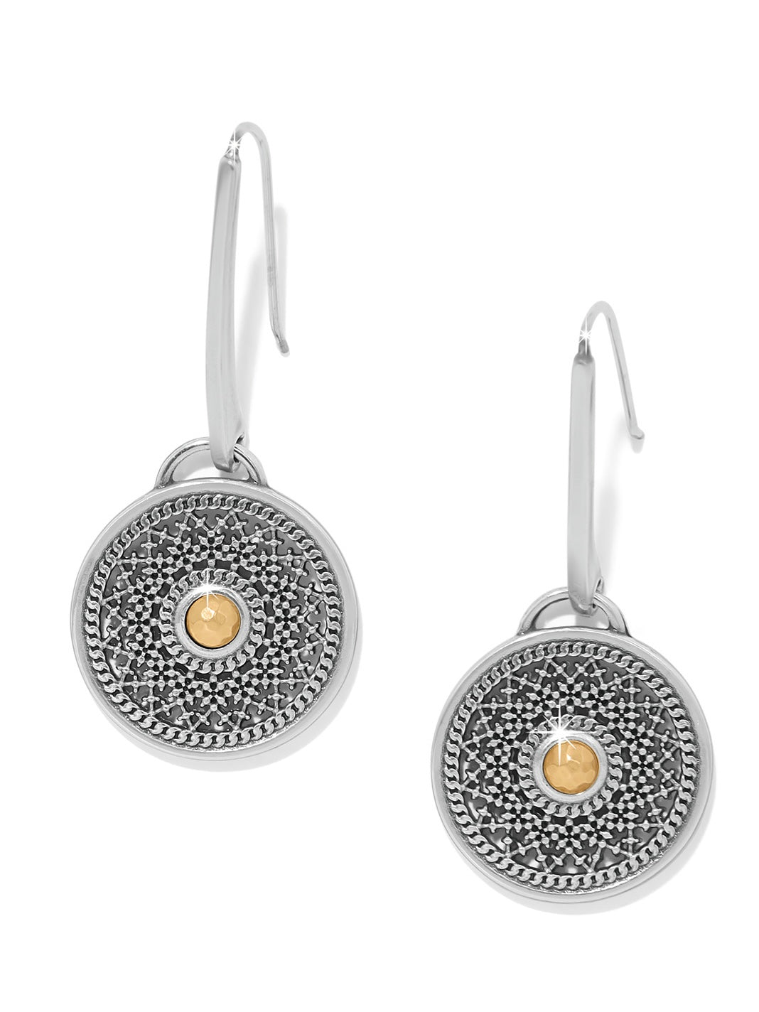 Ferrara Segreta Medallion French Wire Earrings
