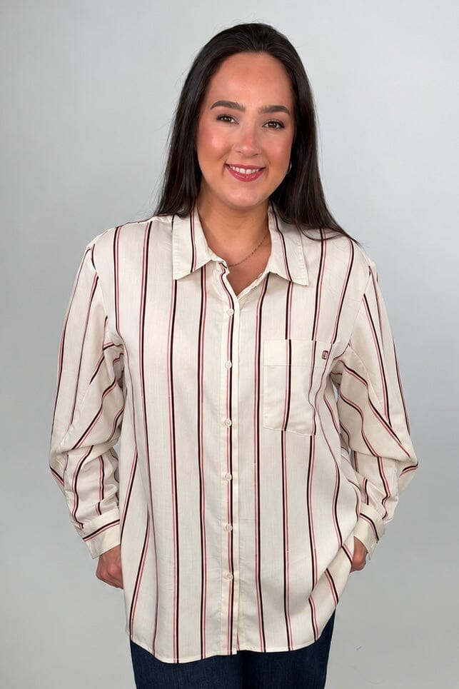 Oversized Shirt W/ Special Slv MISSY TOP SPECIAL TRIBAL 