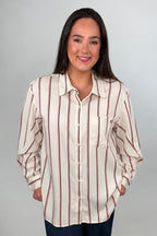 Oversized Shirt W/ Special Slv MISSY TOP SPECIAL TRIBAL 