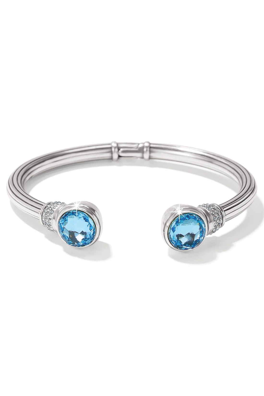 Meridian Aurora Petite Hinge Bangle - Aqua BJEWELRY Brighton Collectables