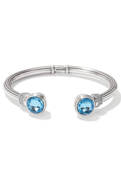 Meridian Aurora Petite Hinge Bangle - Aqua BJEWELRY Brighton Collectables 