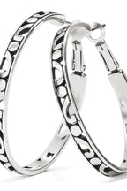 Large Silver Contempo Hoop Earrings BJEWELRY Brighton Collectables 