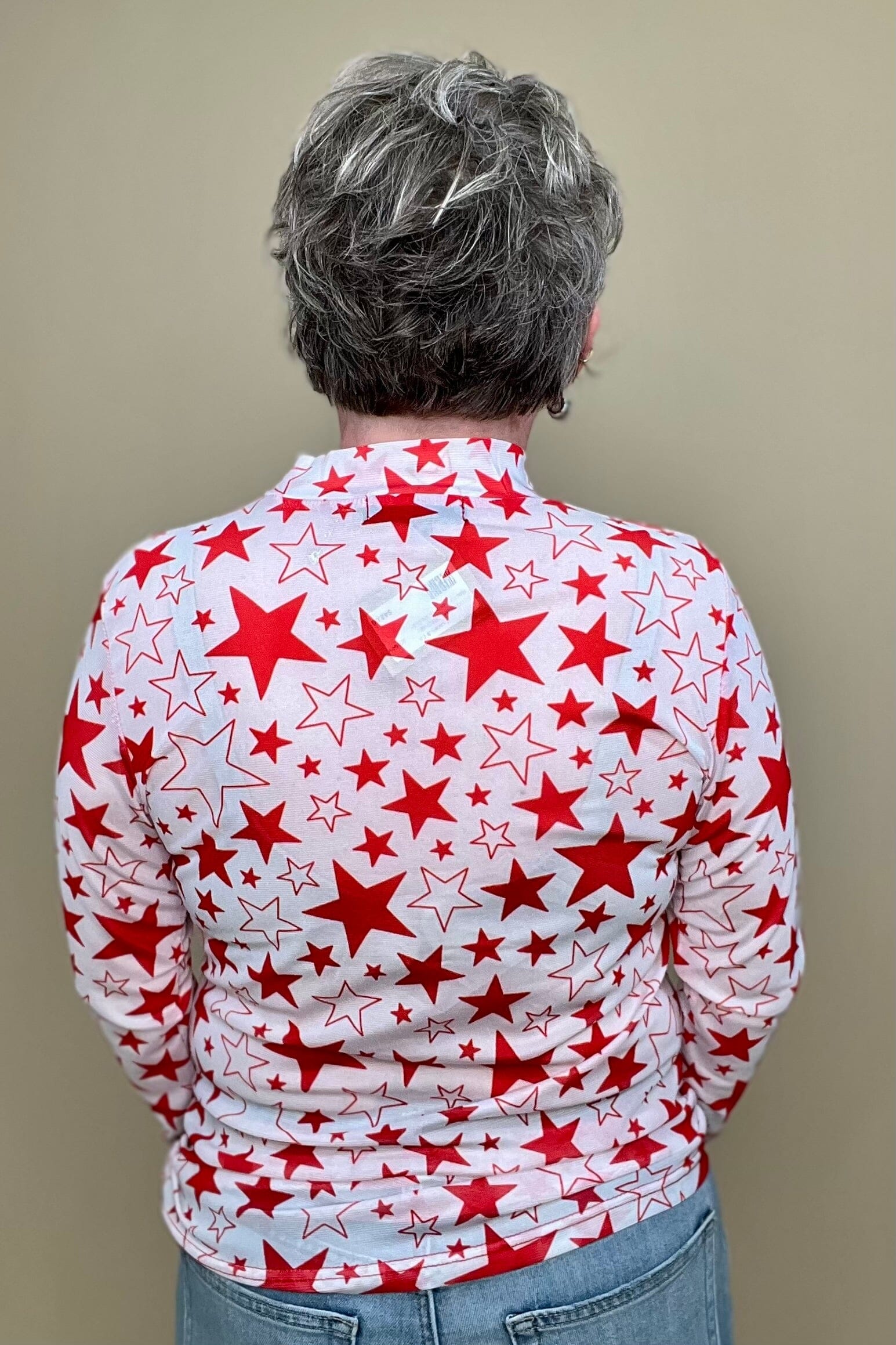 Red Go Team Go Mesh MISSY BASIC KNIT STERLINGKREEK 
