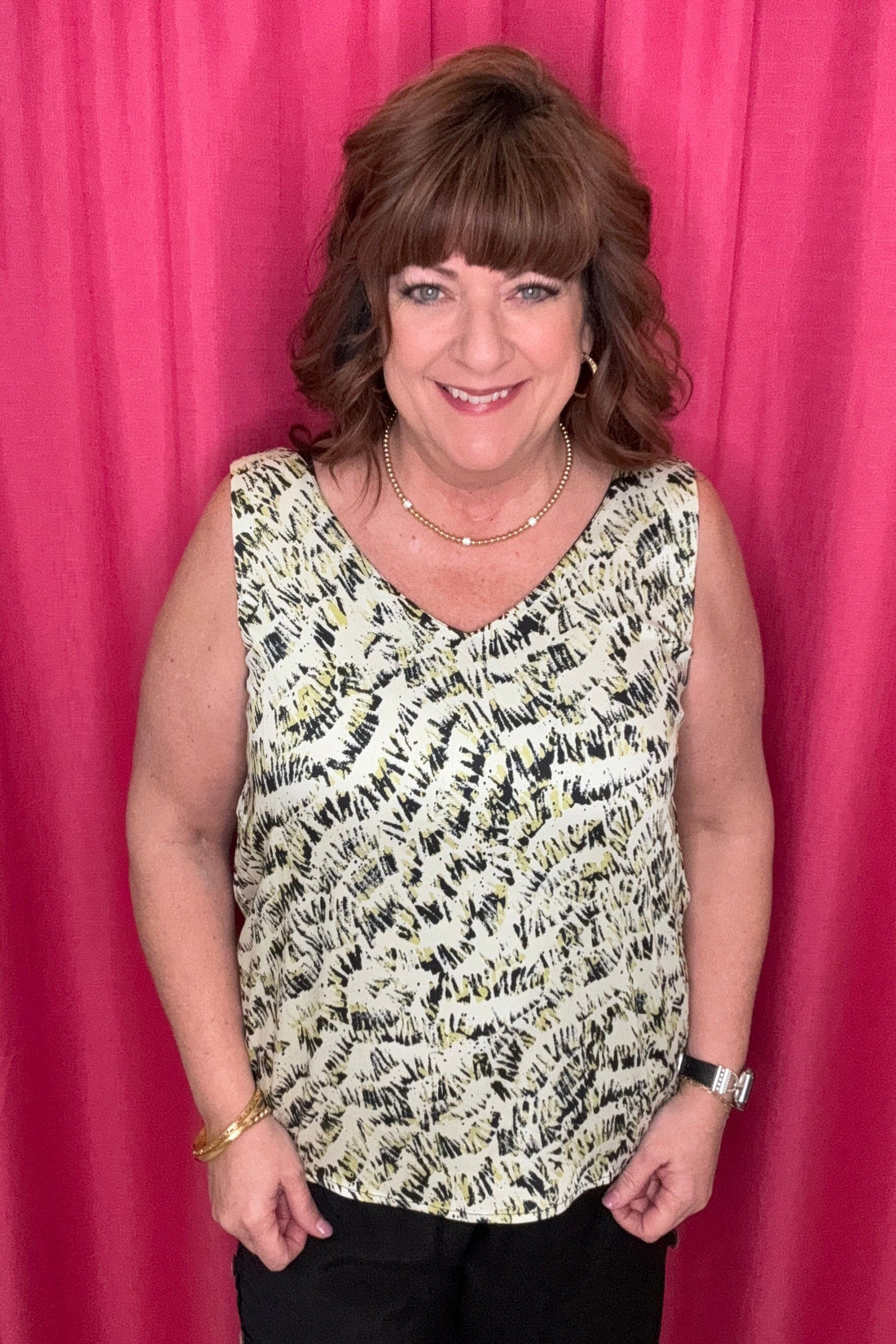 Reversible V-Neck Cami MISSY TOP SPECIAL TRIBAL