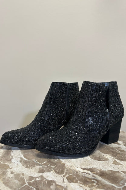 Shine Star Rhinestone Bootie SHOES NAUGHTY MONKEY 