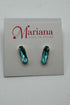 Long Oval Single Post Earring in "Aquamarine" BETTERBRANDJEWELRY Mariana 