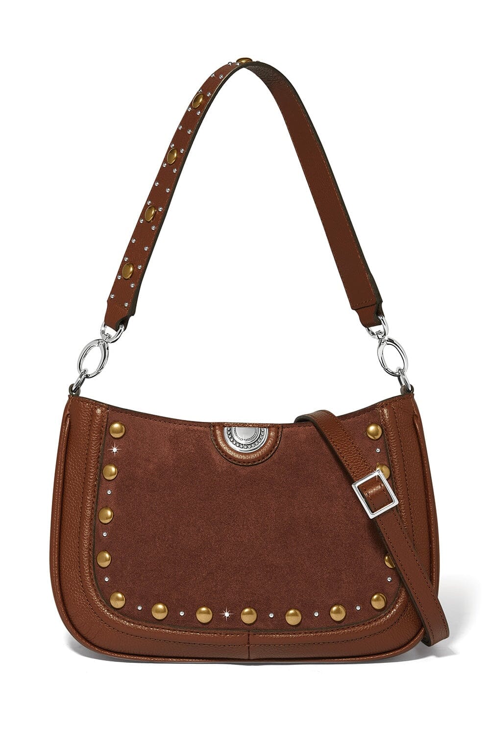 Fletcher Suede Convertible Shoulderbag BHANDBAGS Brighton Collectables 