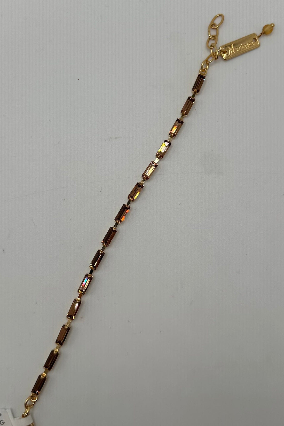 Baguette Bracelet in "Smoked Topaz" - Yellow Gold BETTERBRANDJEWELRY MICHALSMARIANA 
