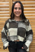 Long Sleeve Patchwork Sweater JRTOP CASUAL TOP POL CLOTHING 