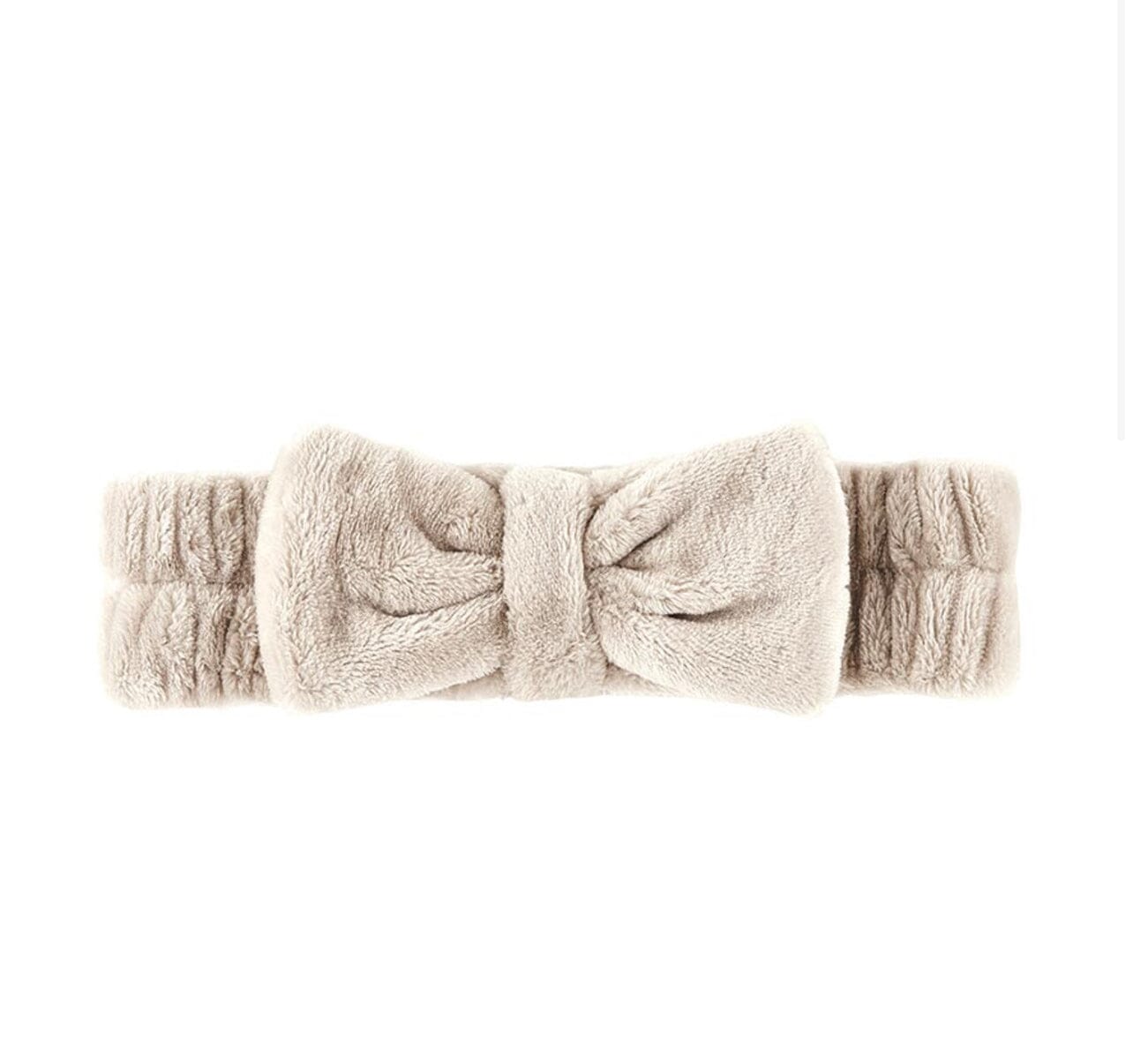 Plush Bow Headband GIFT/OTHER BELLA IL FIORE TAUPE 