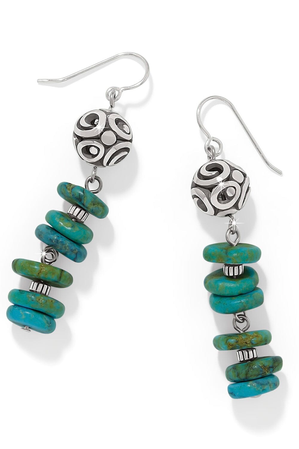 Contempo Sonoma Verde Blue French Wire Earrings BJEWELRY Brighton Collectables 