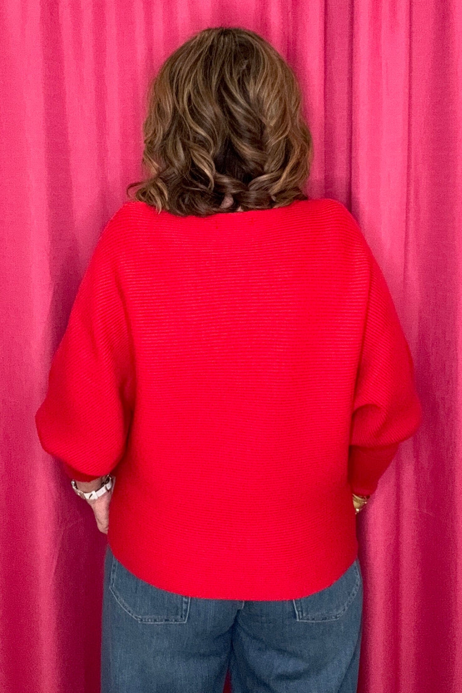 Long Sleeve Boat Neck Dolman Sweater MISSY TOP SPECIAL LIVERPOOL 