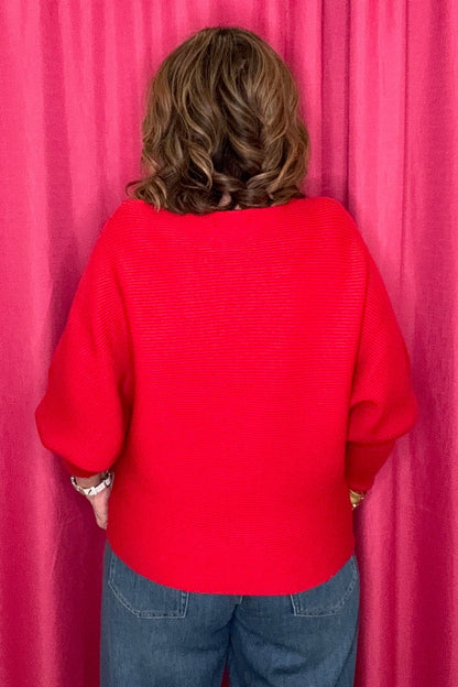 Long Sleeve Boat Neck Dolman Sweater MISSY TOP SPECIAL LIVERPOOL 