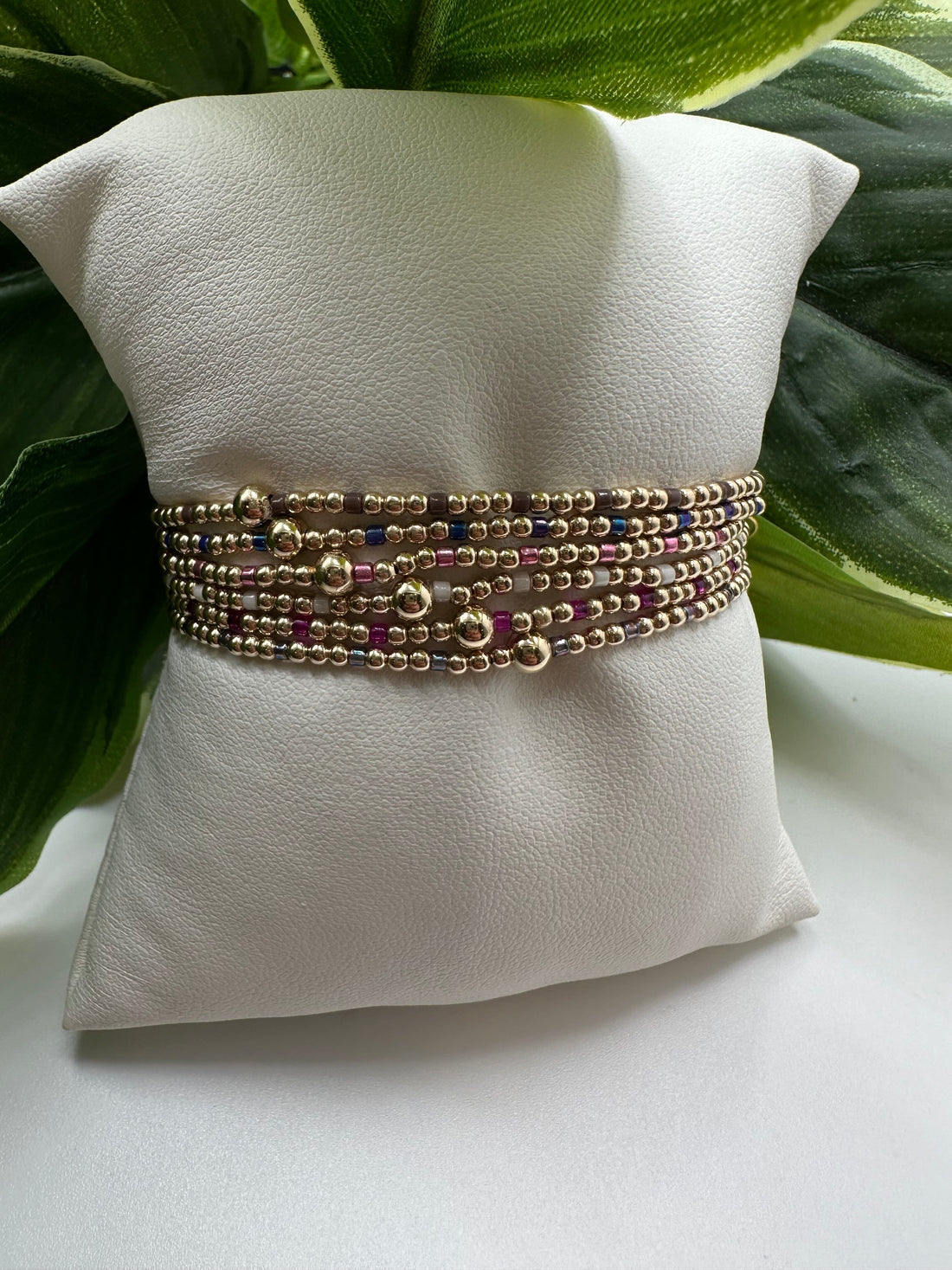 Enewton Hope Sincerity Pattern 2mm Bead Bracelet- Taupe with a Twist JEWELRY ENEWTON 