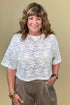 Cropped Short Sleeve Floral Lace Top JRTOP CASUAL TOP DAVI&DANI 