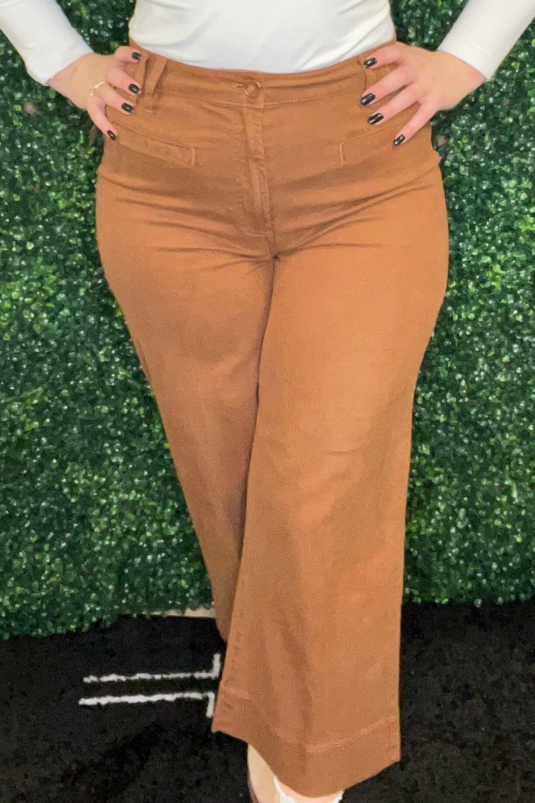 High Rise Crop Wide Leg BOTTOMS LIVERPOOL 