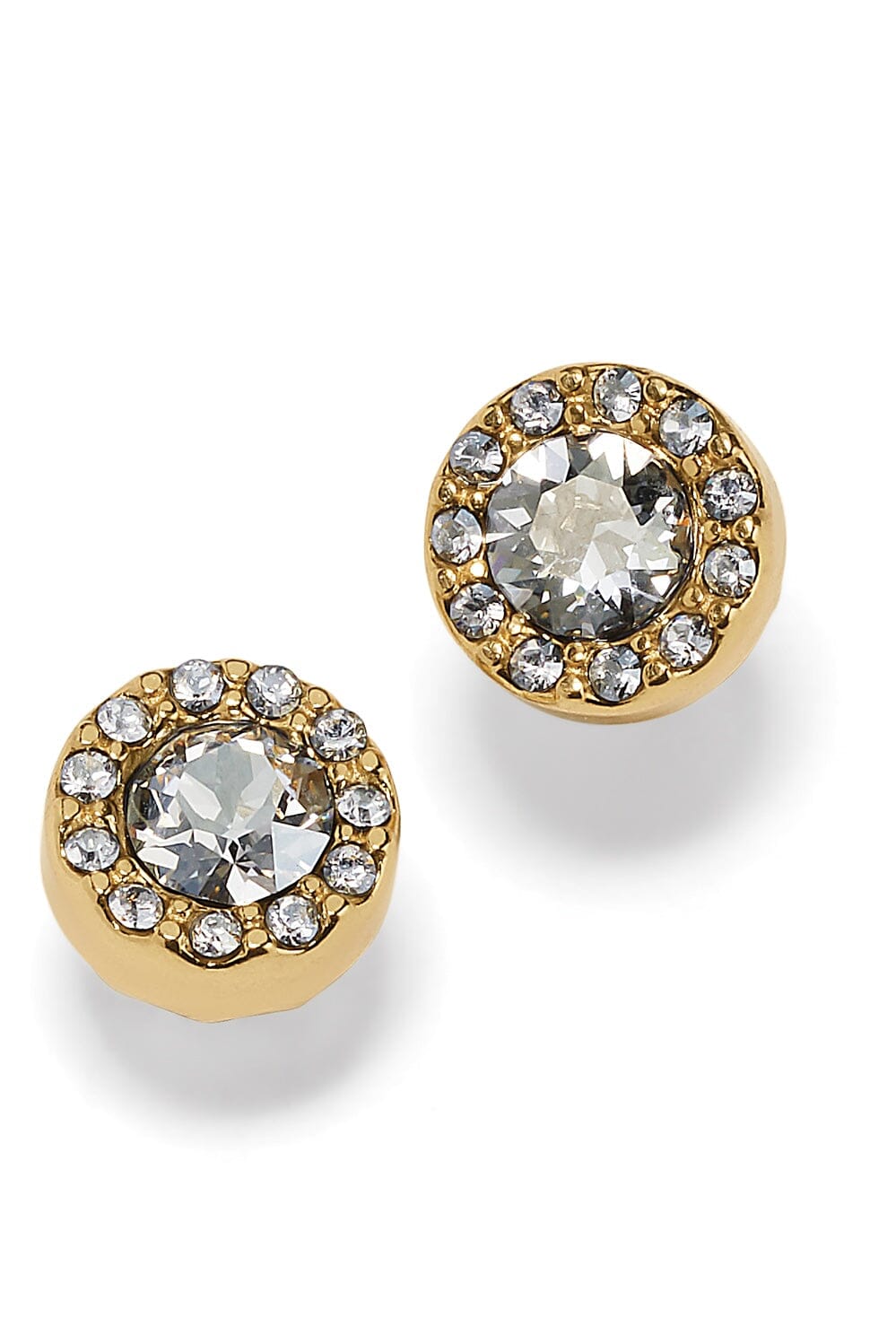 Illumina Gold Solitaire Post Earrings BJEWELRY Brighton Collectables 