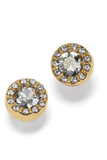 Illumina Gold Solitaire Post Earrings BJEWELRY Brighton Collectables 