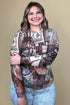 Long Sleeve Wild Horse Mesh MISSY BASIC KNIT DAVI&DANI 