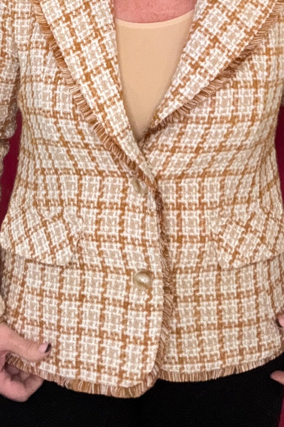 Blazer w/Fray Edges OUTFIT COMPLETER LIVERPOOL 