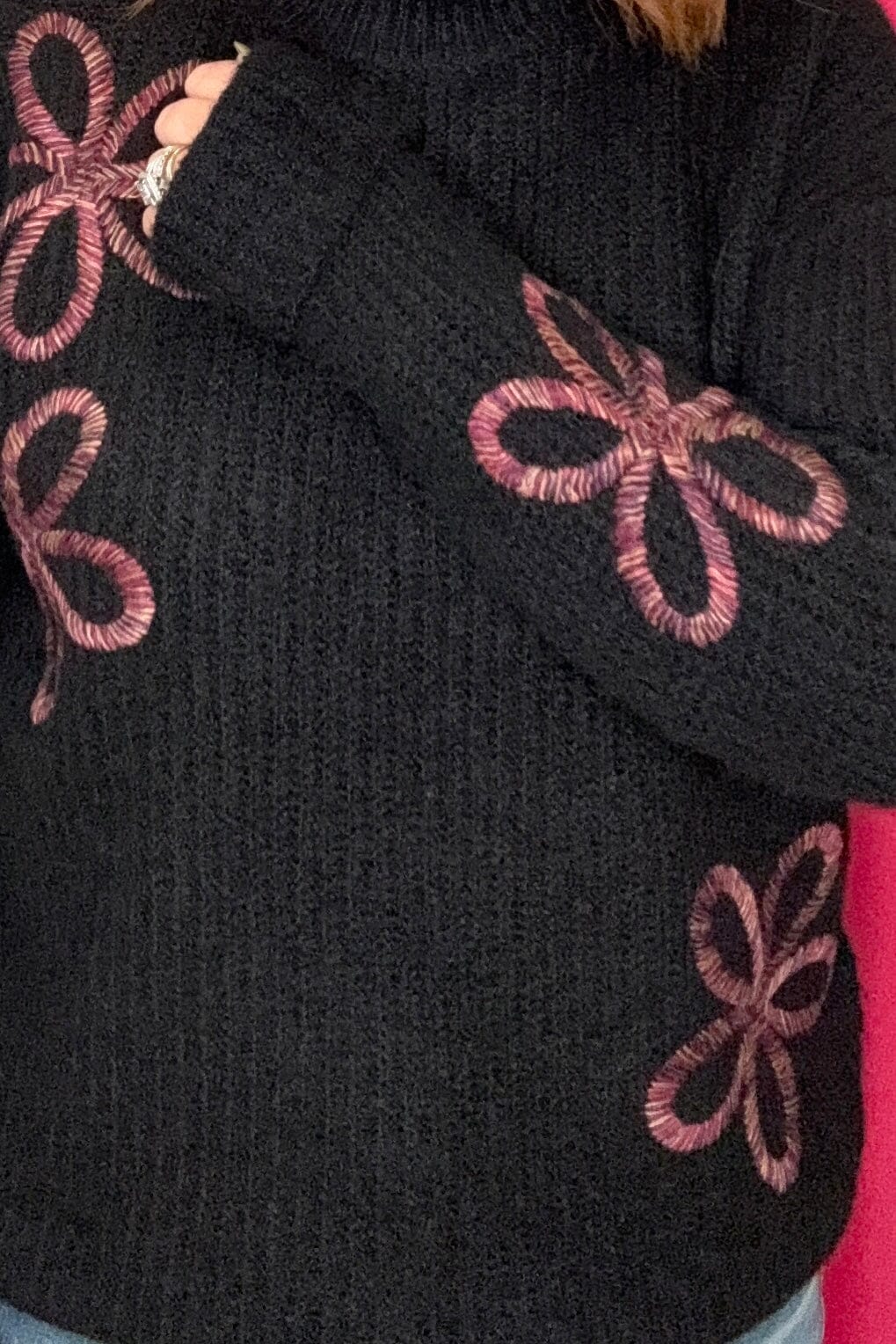 Mock Neck Sweater w/Soutache Detail SWEATER CHARLIEB 
