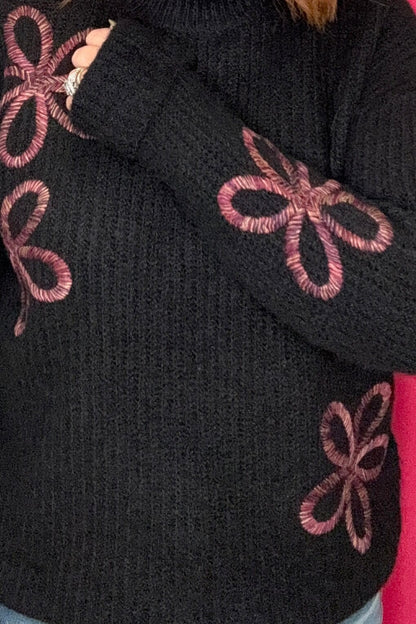 Mock Neck Sweater w/Soutache Detail SWEATER CHARLIEB 