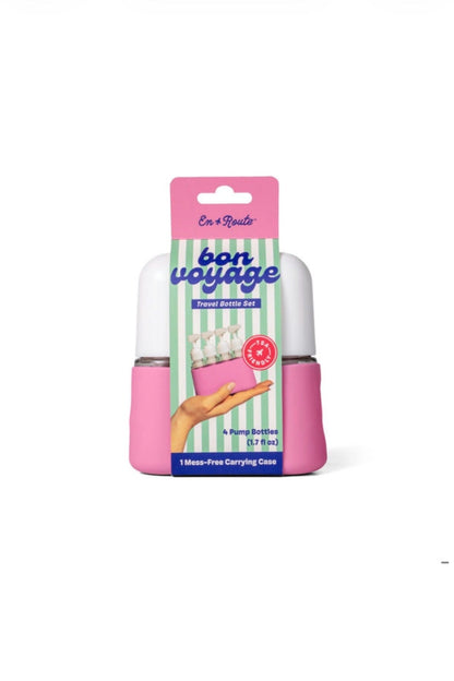 En Route Bon Voyage 4 Piece Travel Bottles GIFT/OTHER DMMERCHANDISING 