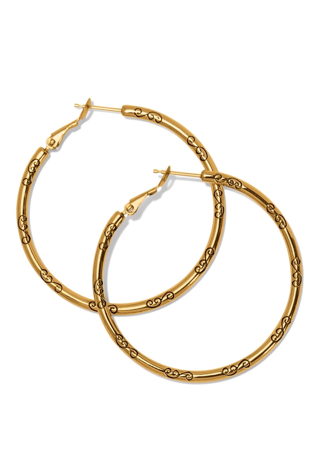 Large Gold Charm Hoop BJEWELRY Brighton Collectables 