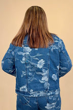 Floral Print Denim Jacket OUTFIT COMPLETER CREATION 