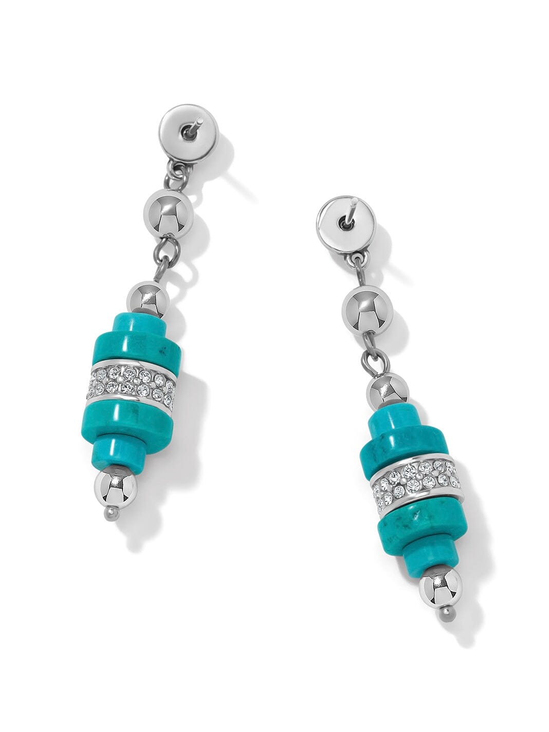 Meridian Petite Sphere Turquoise Post Drop Earrings BJEWELRY:~~Unassigned~~ Brighton Collectables 