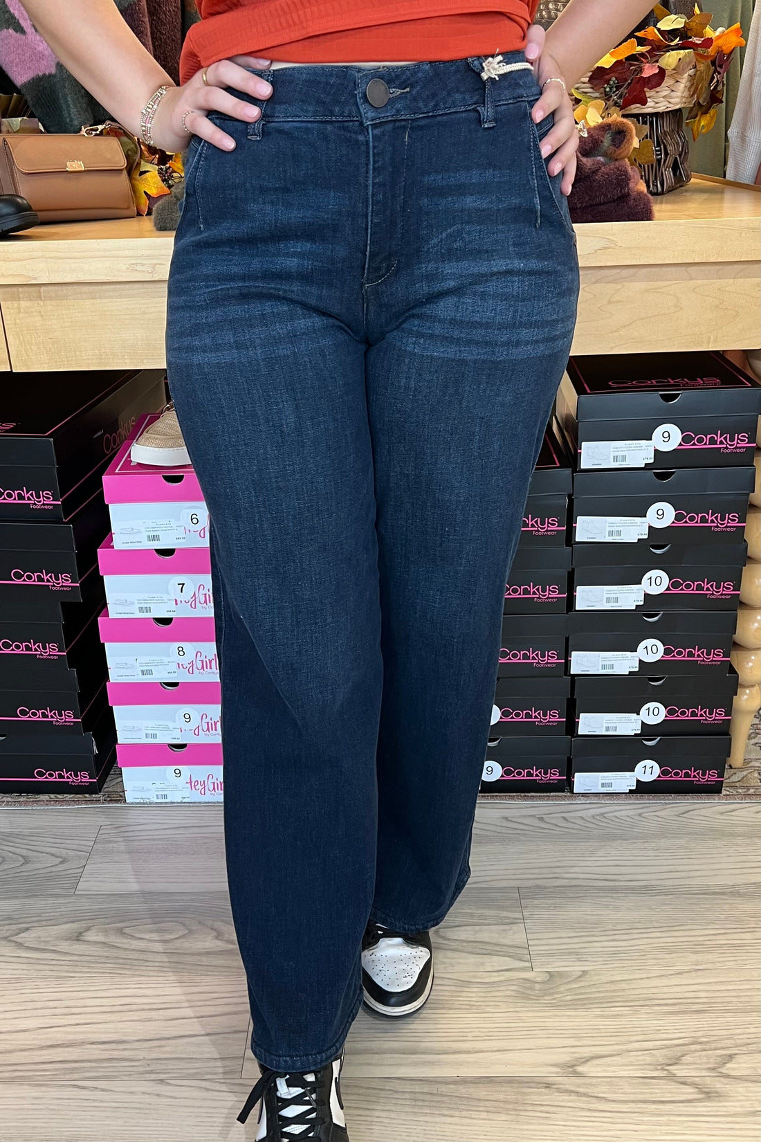 30/24&quot; Ab Solution Skyrise Wide Leg JEANS DEMOCRACY 