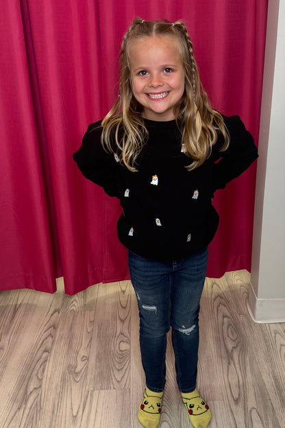 Kids Long Sleeve Crew Neck Sweatshirt w/Ghosts GIFT/OTHER SIMPLY SOUTHERN 