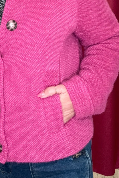 Long Sleeve Button Front Jacket JACKET TRIBAL 