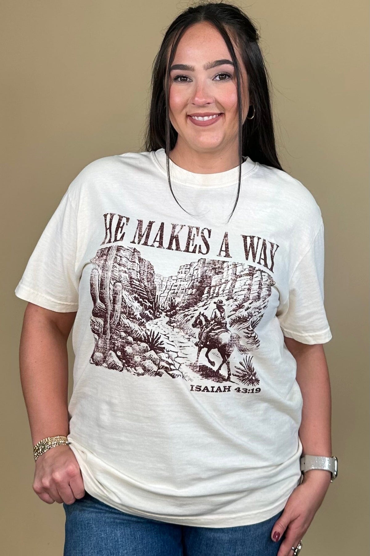 He Makes A Way Tee MISSY BASIC KNIT:~~Unassigned~~ DEARHEART 