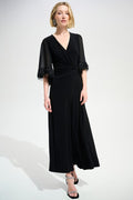 Joseph Ribkoff Jumpsuit w/Rhinestone Sleeve DRESS JOSEPH RIBKOFF 