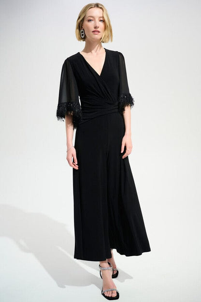 Joseph Ribkoff Jumpsuit w/Rhinestone Sleeve DRESS JOSEPH RIBKOFF 
