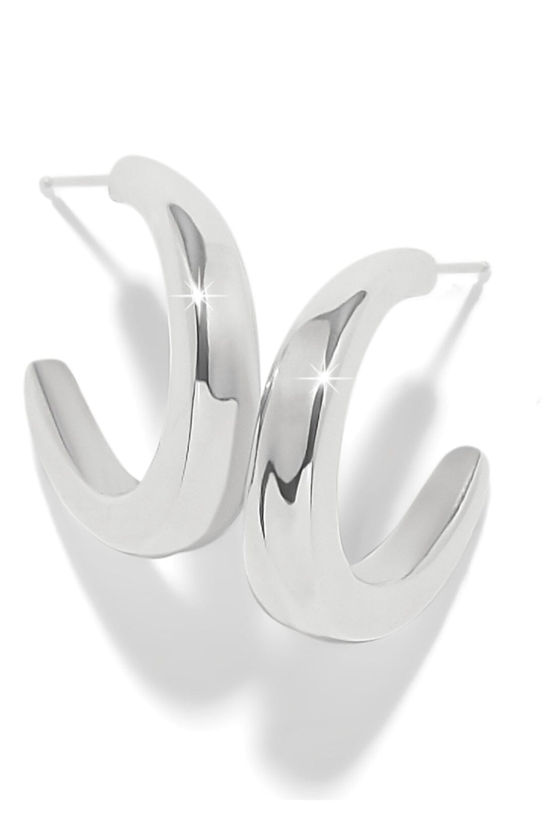 Cascade Rio Hoop Earrings-Silver BJEWELRY LEEGIN-BRIGHTON 