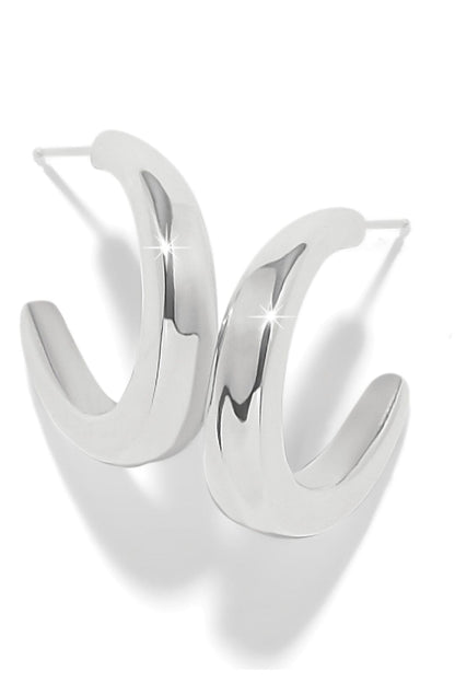 Cascade Rio Hoop Earrings-Silver BJEWELRY LEEGIN-BRIGHTON 