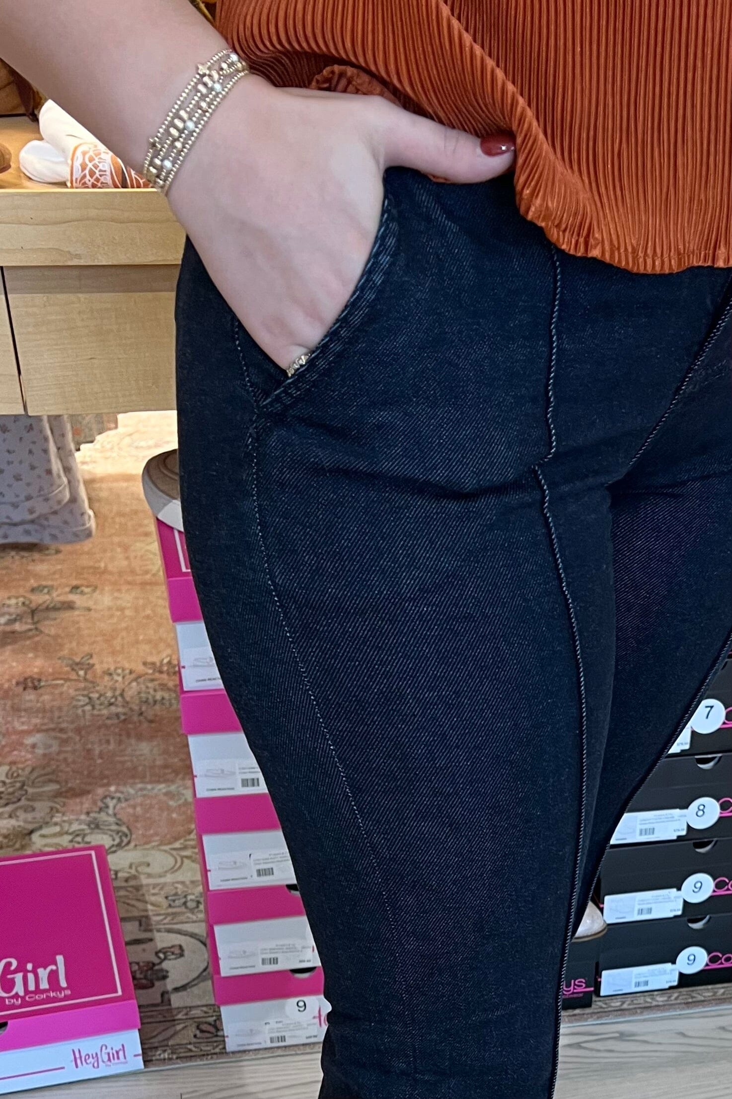 Trouser Boot w/Pintucks JEANS LIVERPOOL 