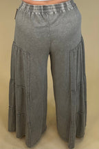 Mineral Washed Tiered Pants BOTTOMS:~~Unassigned~~ EASEL 