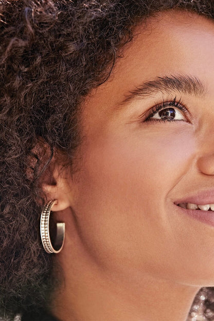 Pebble Dot Medium Hoops BJEWELRY Brighton Collectables 