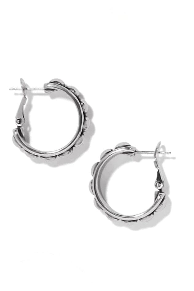 Pretty Tough Stud Medium Leverback Hoop Earrings BJEWELRY Brighton Collectables 