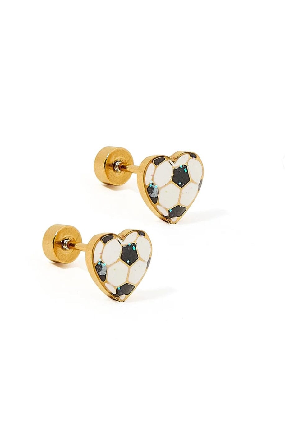 Soccer Screwback Stud Earrings JEWELRY LINNY CO