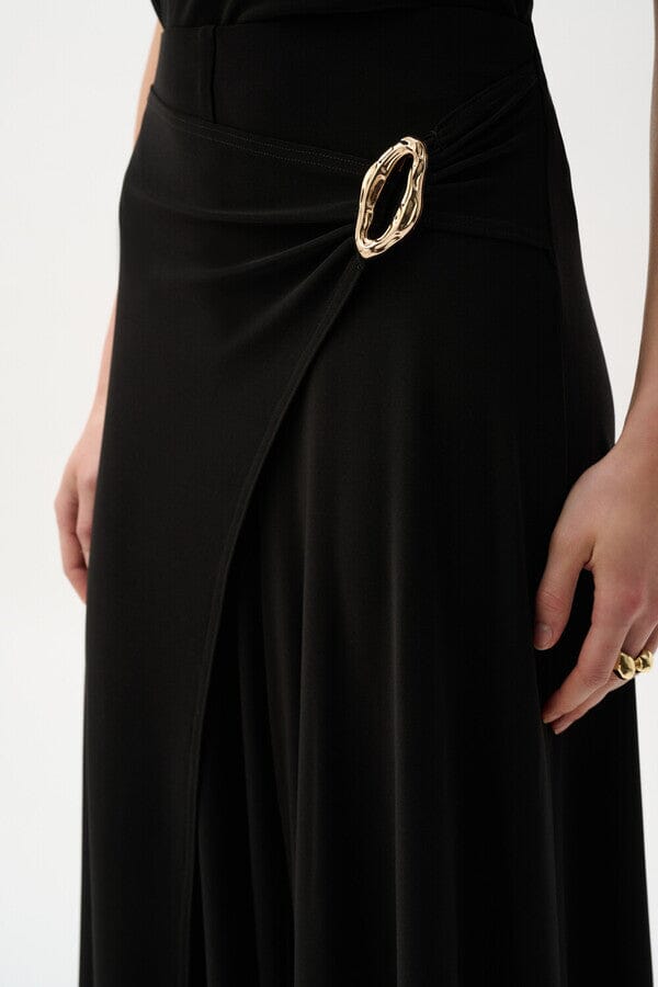Pull On Pant w/ Gold Oval Buckle BOTTOMS JOSEPH RIBKOFF 