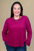 Crew Neck Long Sleeve MISSY TOP SPECIAL:~~Unassigned~~ CREATION 